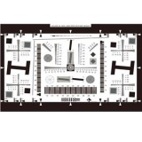增強型ISO12233標準分辨率測試卡（0.5倍、1倍、2倍、4倍、8倍）4000線